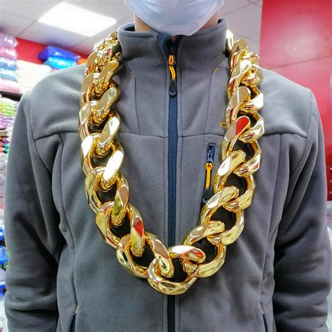 large plastic gold chain